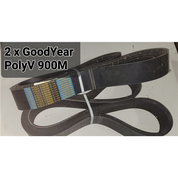 2 Good Year Poly -V V900M ORS Industrial Drive Belts