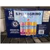 Image 1 : CASE LOT S.Pellegrino Carbonated Natural Mineral Water w/ natural flavors  3 flavors 24 x 330ml