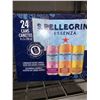 Image 2 : CASE LOT S.Pellegrino Carbonated Natural Mineral Water w/ natural flavors  3 flavors 24 x 330ml