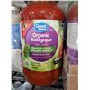 Image 2 : CASE LOT Great value organic tomato basil pasta sauce 6 × 700 ml