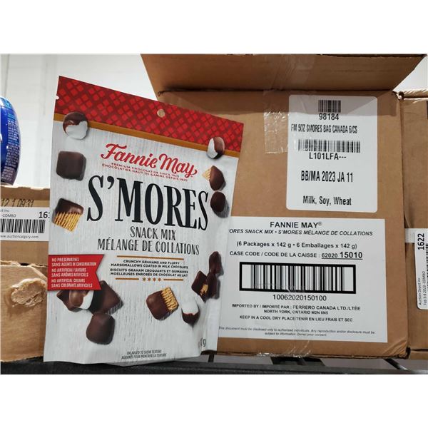 CASE LOT Fannie May S'mores Snack Mix 6x142g