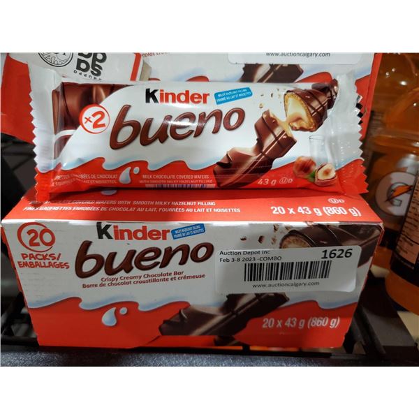 CASE LOT - Kinder Bueno Chocolate Bar 20x43g