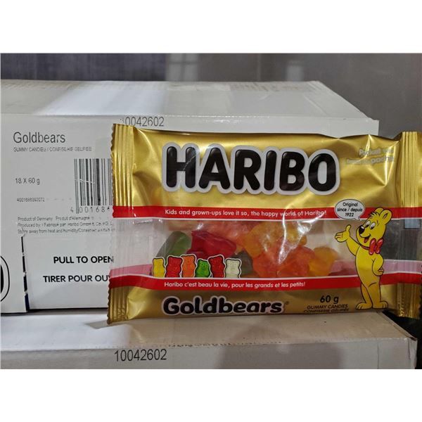 CASE LOT - Haribo Goldbears 18x60g