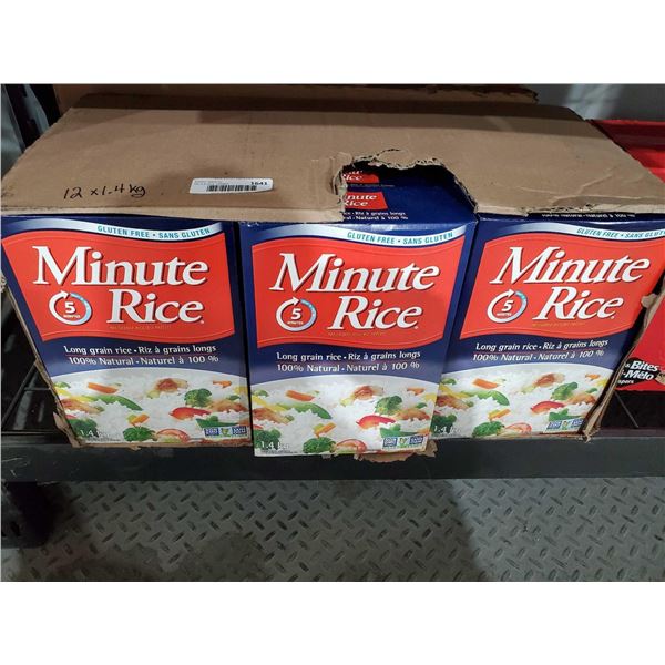 CASE LOT - Minute Rice Long Grain Rice 12x 1.4Kg