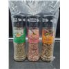 Image 1 : Ritsh Spice Brand Lot of 3 Grinder Spices Garlic & Herb 244g, Himalayan Salt 390g, Barbecue 213g