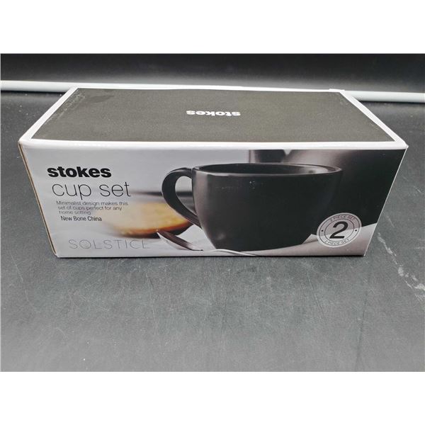 Stokes Cup Set- New Bone China Solstice Collection (2pc)