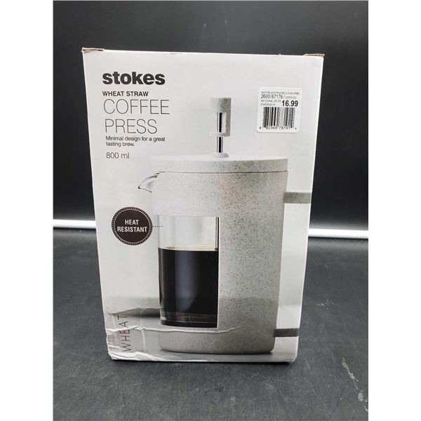 Stokes Wheat Straw Coffee Press (800ml)