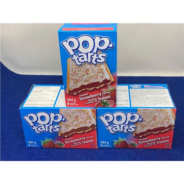 PopTarts-Frosted Strawberry (3 x 8 Pastries)