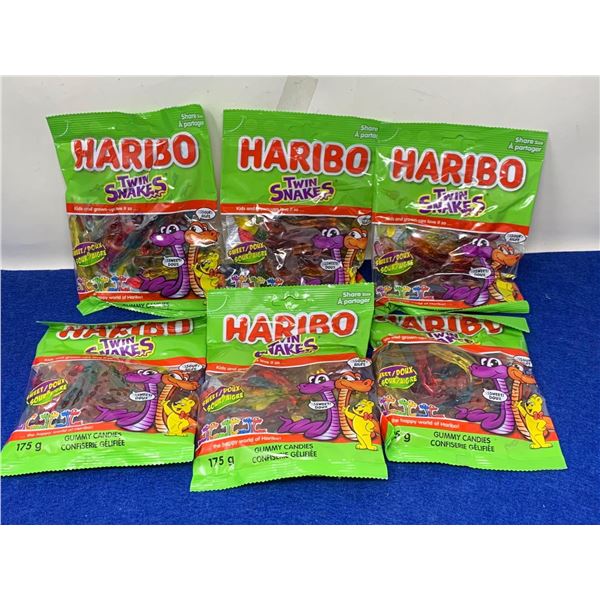 Haribo Twin Snakes Gummy Candy (6 x 175g)
