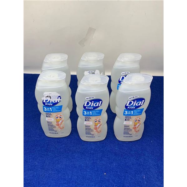 Dial 3 in 1 Body, Hair & Bubble Bath-Peach (6 x 354ml)