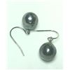 Image 2 : $600 Silver Genuine Tahitian Pearls 10-11Mm Earrings