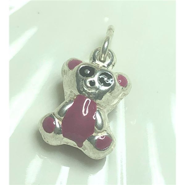 $100 Silver Cute Bear Pendant