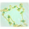 Image 2 : $400 Silver Emerald 18" Necklace