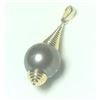 Image 1 : $400 Silver Genuine Tahitian Pearl 13-15Mm Pendant