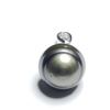 Image 2 : $400 Silver Genuine Tahitian Pearls And Cz 13-14Mm Pendant