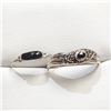 Image 1 : $100 Silver Blackonyx & Marcasite Ring