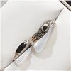Image 2 : $100 Silver Blackonyx & Marcasite Ring