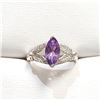 Image 1 : $100 Silver Amethyst Ring
