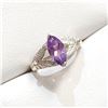 Image 2 : $100 Silver Amethyst Ring