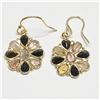 Image 1 : $140 Silver Genuine Gemstones Earrings
