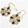 Image 3 : $140 Silver Genuine Gemstones Earrings