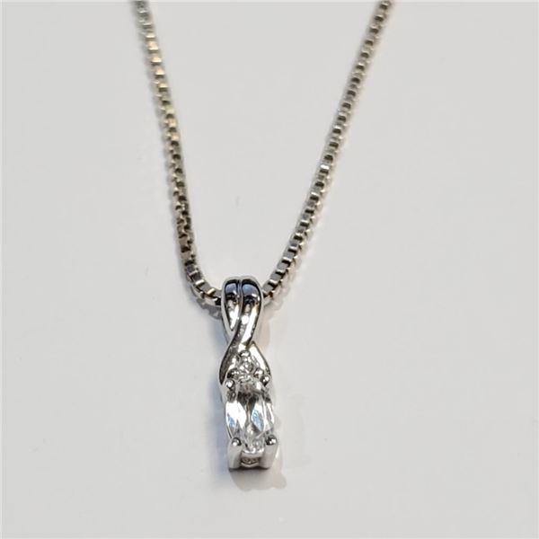 $100 Silver CZ Necklace