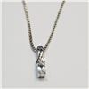 Image 1 : $100 Silver CZ Necklace