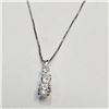 Image 1 : $100 Silver CZ Necklace