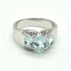 Image 1 : $320 Silver Blue Topaz(1.9ct) Ring