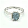 Image 1 : $280 Silver Blue Diamond (0.8ct) Ring