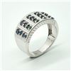 Image 3 : $300 Silver Blue Sapphire(1.35ct) Ring