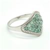 Image 2 : $160 Silver Emerald(0.55ct) Ring