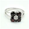 Image 1 : $200 Silver Garnet Cz(1.45ct) Ring