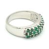 Image 2 : $300 Silver Emerald(0.9ct) Ring