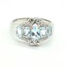 Image 1 : $240 Silver Blue Topaz(1.35ct) Ring