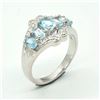 Image 3 : $240 Silver Blue Topaz(1.35ct) Ring