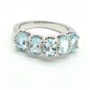 Image 1 : $300 Silver Blue Topaz(4.45ct) Ring
