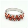 Image 1 : $180 Silver Orange Sapphire(1.35ct) Ring