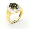 Image 3 : $240 Gold plated Sil Blue Sapphire White Topaz(1.9ct) Ring