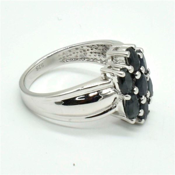 $280 Silver Blue Sapphire(1.8ct) Ring