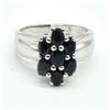 Image 3 : $280 Silver Blue Sapphire(1.8ct) Ring