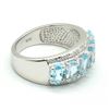 Image 2 : $300 Silver Blue Topaz(2.9ct) Ring