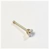 Image 1 : $160 14K  CZ Nose Pin