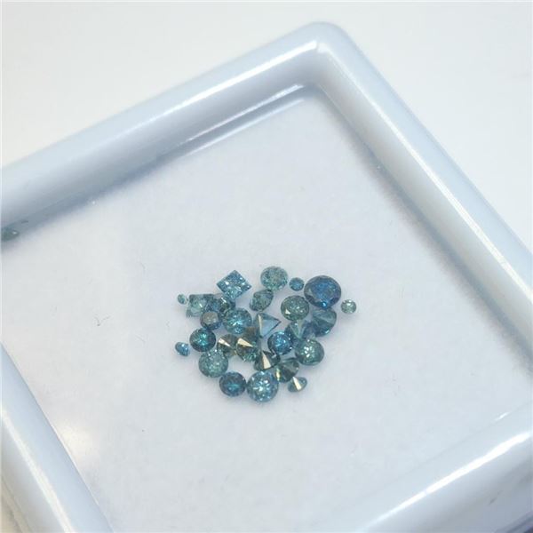 $1000  Natural Assorted Blue Diamond (Color Treated)(APP 1ct)