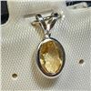 Image 2 : $160 14K  Citrine 5X7Mm Pendant