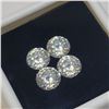 Image 1 : $400  4 Laser Cut White Moissanite 6.5Mm Tests Like Diamond, Looks Better(4ct)