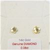 Image 1 : $300 14K  Genuine Diamond 2In1 With Mother Of Pearl(0.08ct) Earrings