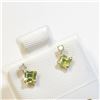 Image 2 : $400 10K  Peridot(0.4ct) Diamond(0.06ct) Earrings