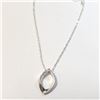 Image 2 : $300 Silver Diamond 16" Necklace