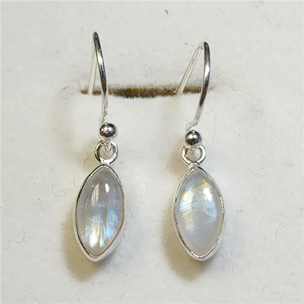 $160 Silver Moonstone Earrings